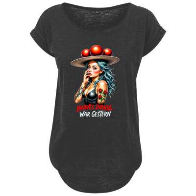 Ladies´ Long Slub Tee - bis 5XL - Not your Gretl - Thumbnail