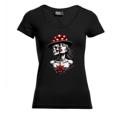 V - Neck Shirt - Slim Fit  - bis 3XL - The Other Side of Beauty 🌹🔥 Miniaturansicht