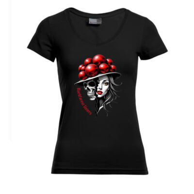 V - Neck Shirt - Slim Fit - bis 3XL  - Soulsplit Sister 💀❤️ Miniaturansicht