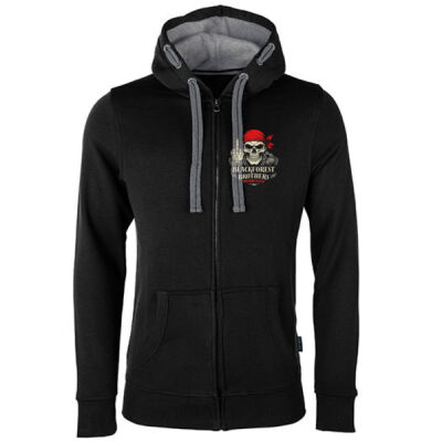 Zipper - Hoodie - DE LUXE - mit großem Rückendruck - Red Bandana Rebel - Miniaturansicht