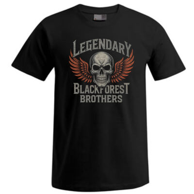   Rundhals Shirt - bis 5XL - Legendary Blackforest Brothers  - Miniaturansicht