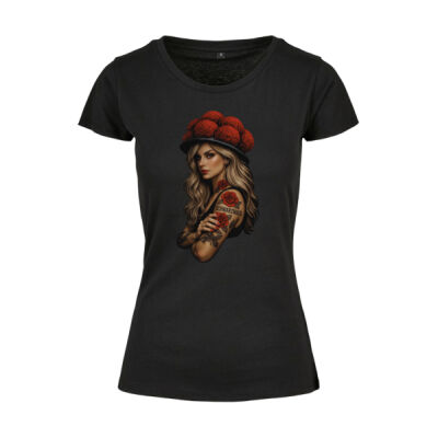   Rundhals Shirt - bis 5XL -  Wilde Rose vom Schwarzwald - Miniaturansicht