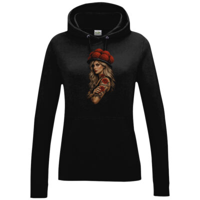 Women´s College Hoodie -  Wilde Rose vom Schwarzwald - Miniaturansicht
